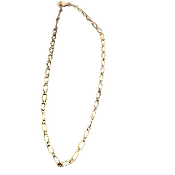 Gold tone Chainlink Necklace - Picture 1 of 7